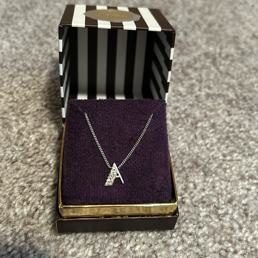 Henri Bendel “A” necklace